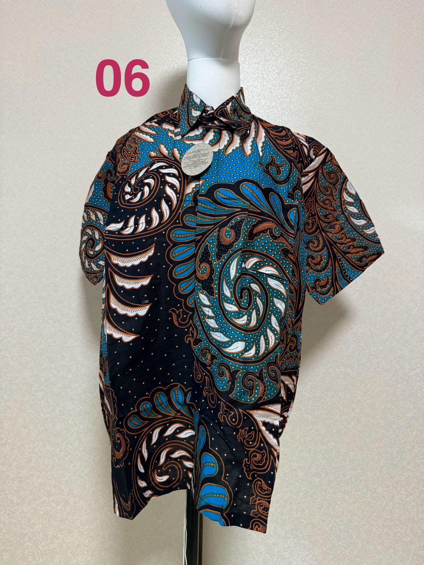 Kemeja Batik Cowo Lengan Pendek Size L