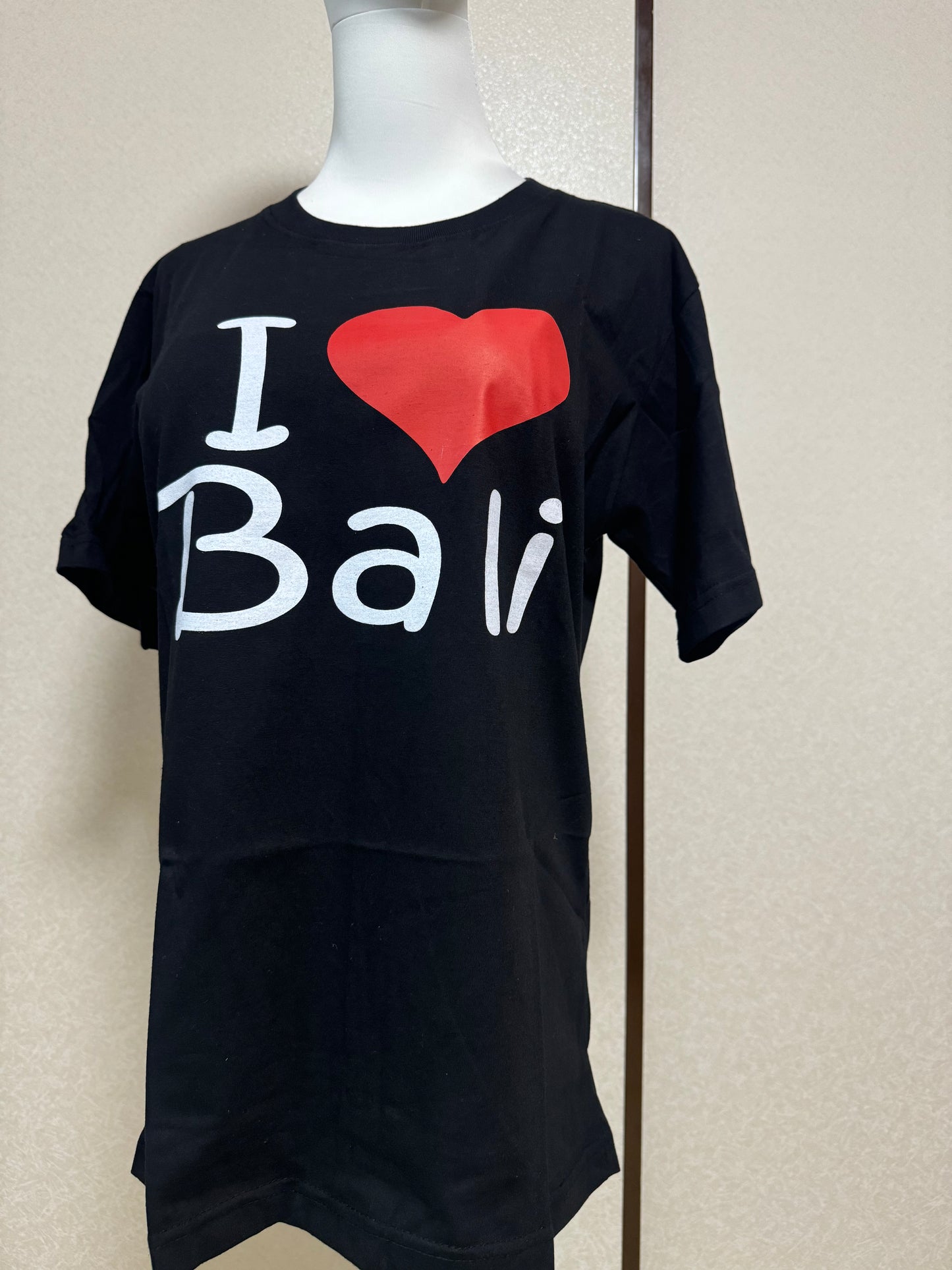 T Shirt Kaos katun I Love Bali