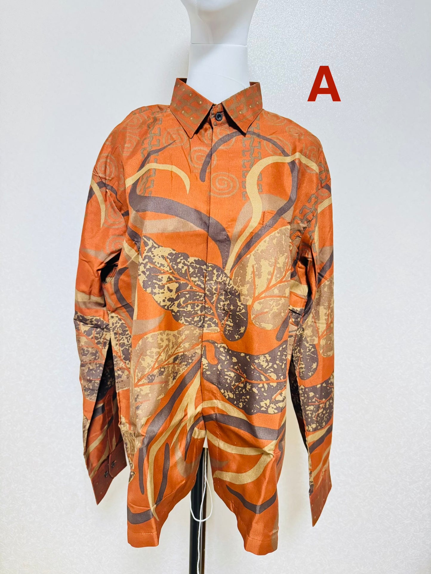 Kemeja Batik Cowo Lengan Panjang Size XL