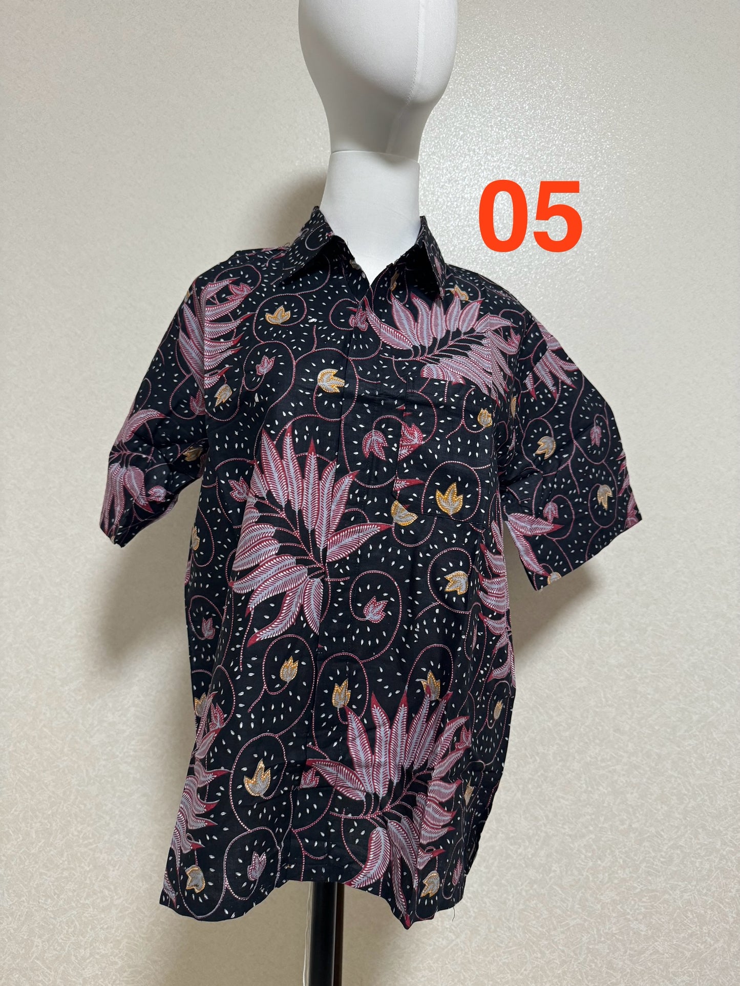 Kemeja Batik Cowo Lengan Pendek Size M