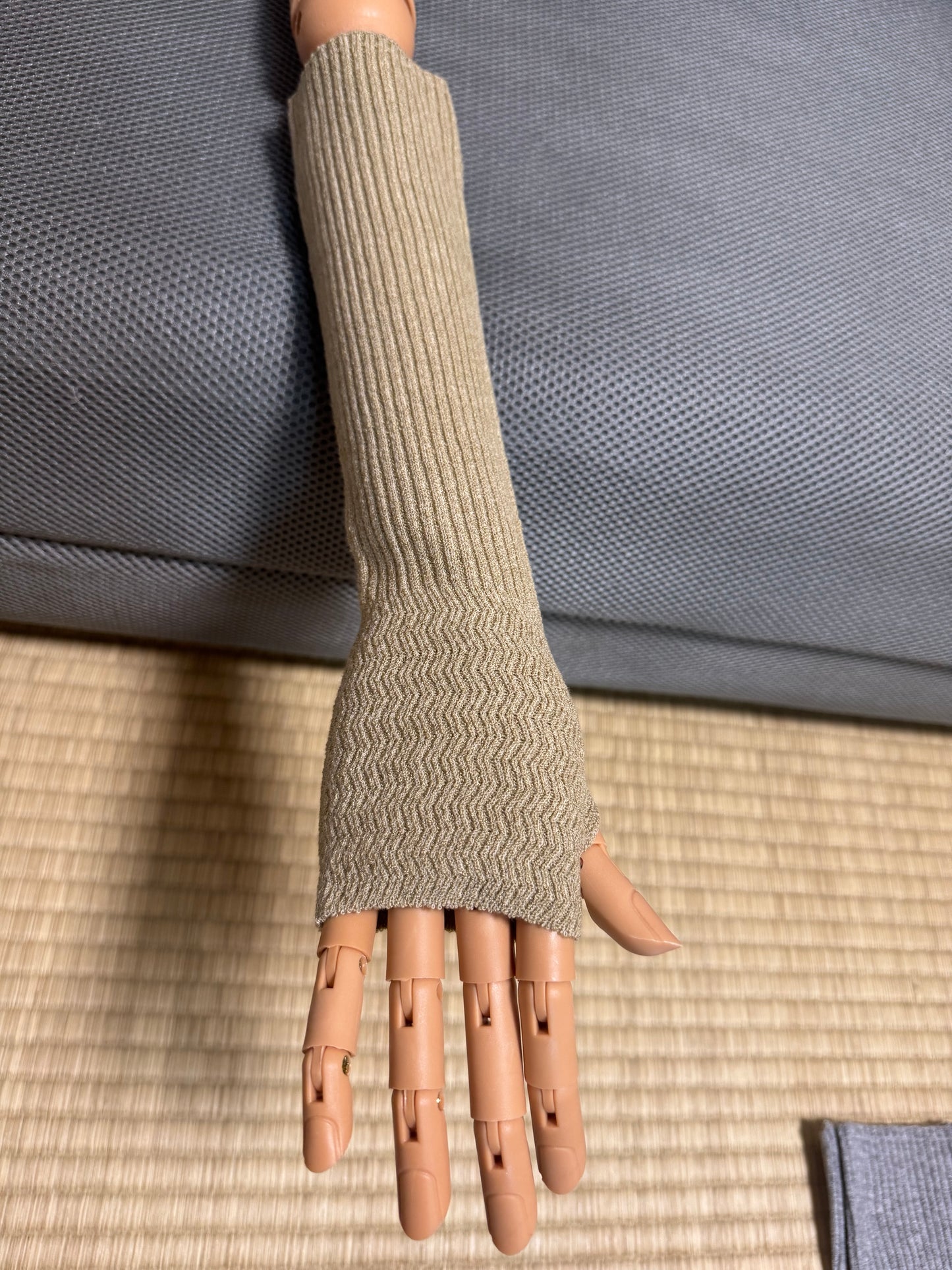 Handsock Rajut Manset Polos Kait Cincin