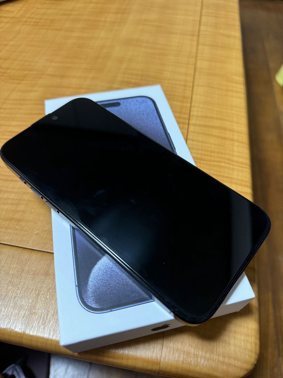 iphone 15 pro max blue titanium 
256gb