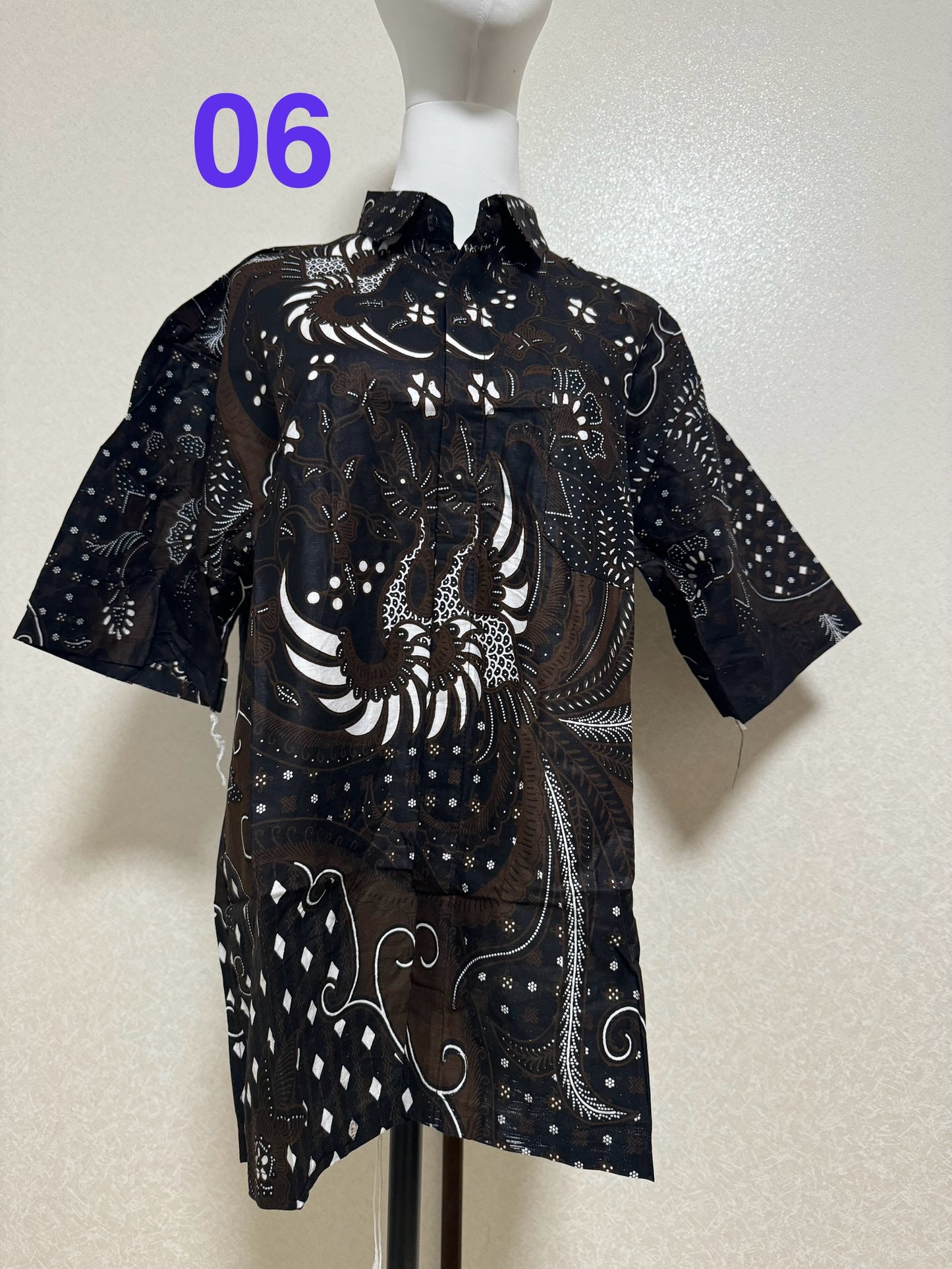 Kemeja Batik Cowo Lengan Pendek Size XL