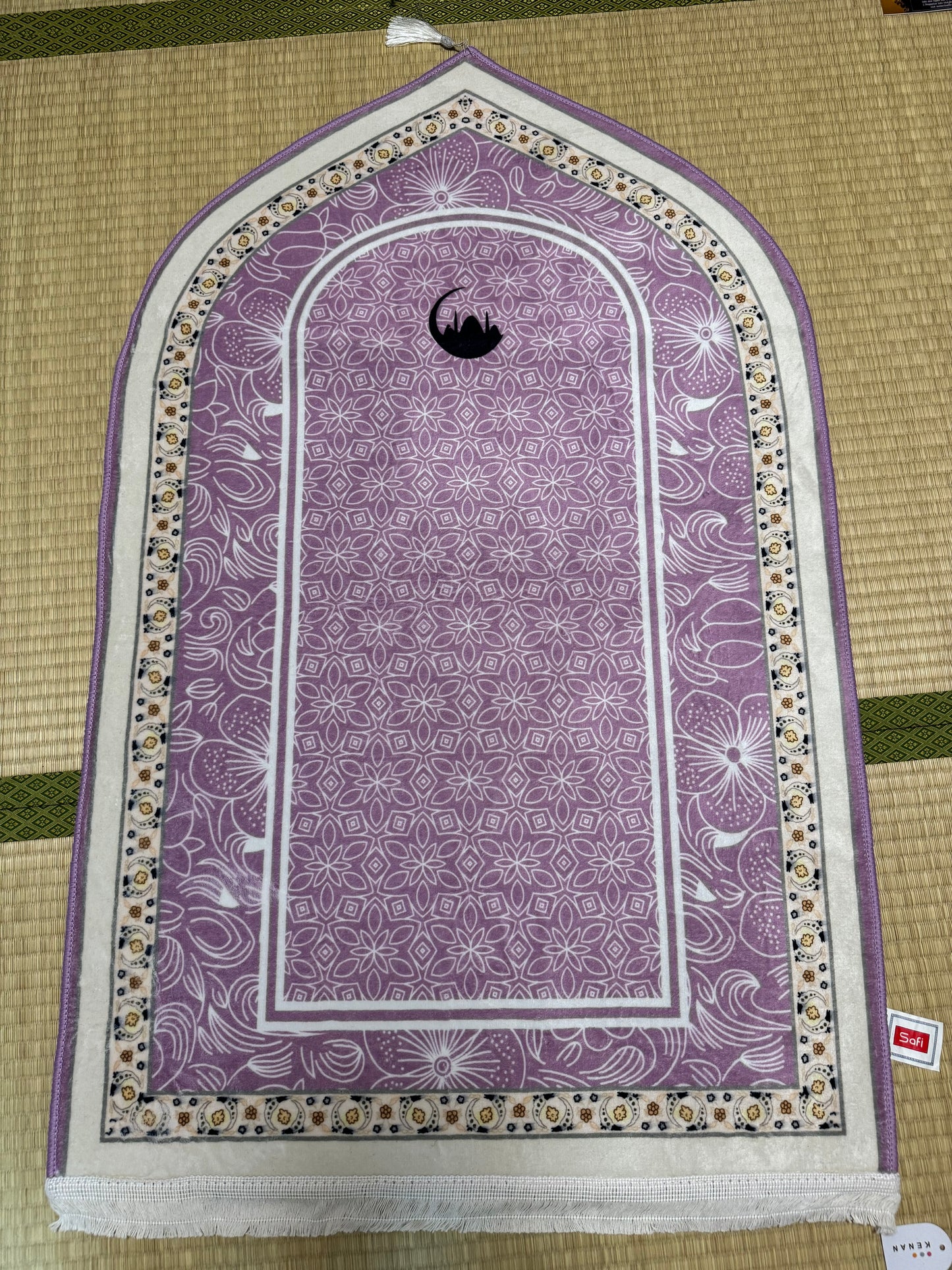 Sajadah Cutting Kubah Motif Anti Slip Ukuran Besar 70x110