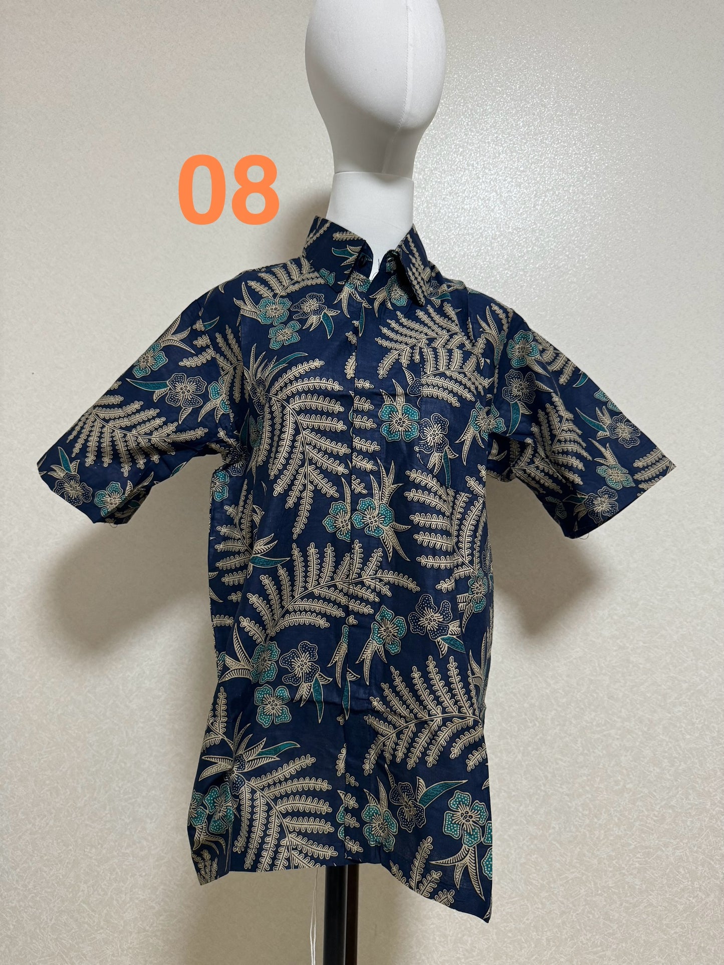 Kemeja Batik Cowo Lengan Pendek Size M