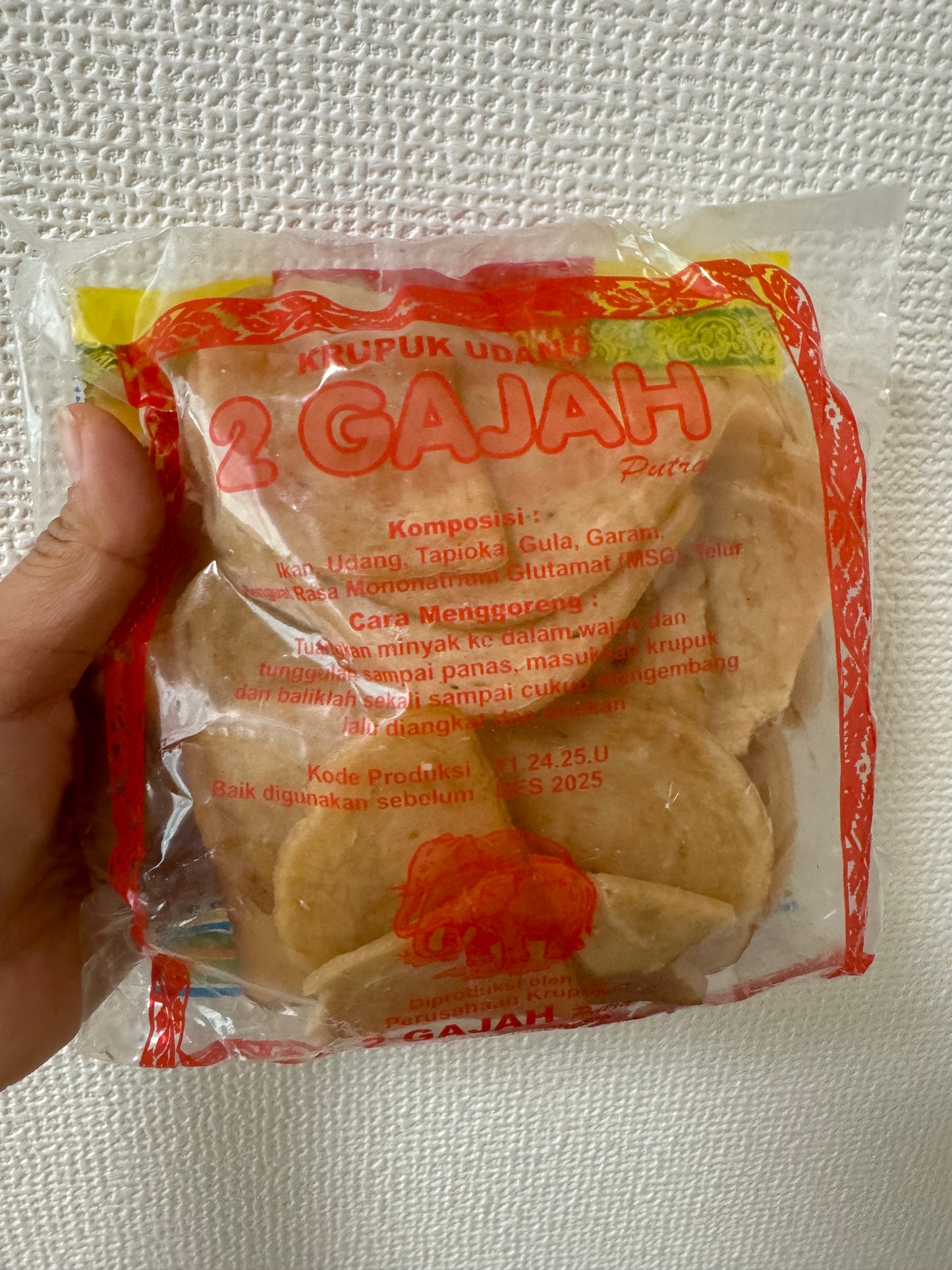 Kerupuk Udang 2 Gajah 250 gr