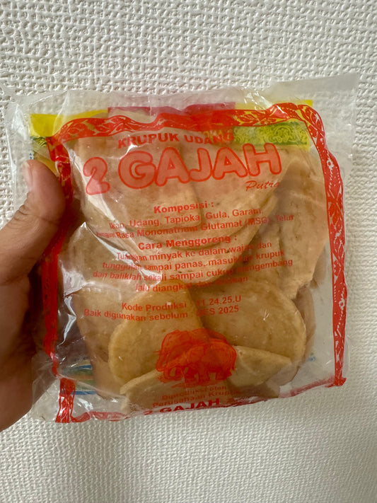 Kerupuk Udang 2 Gajah 250 gr