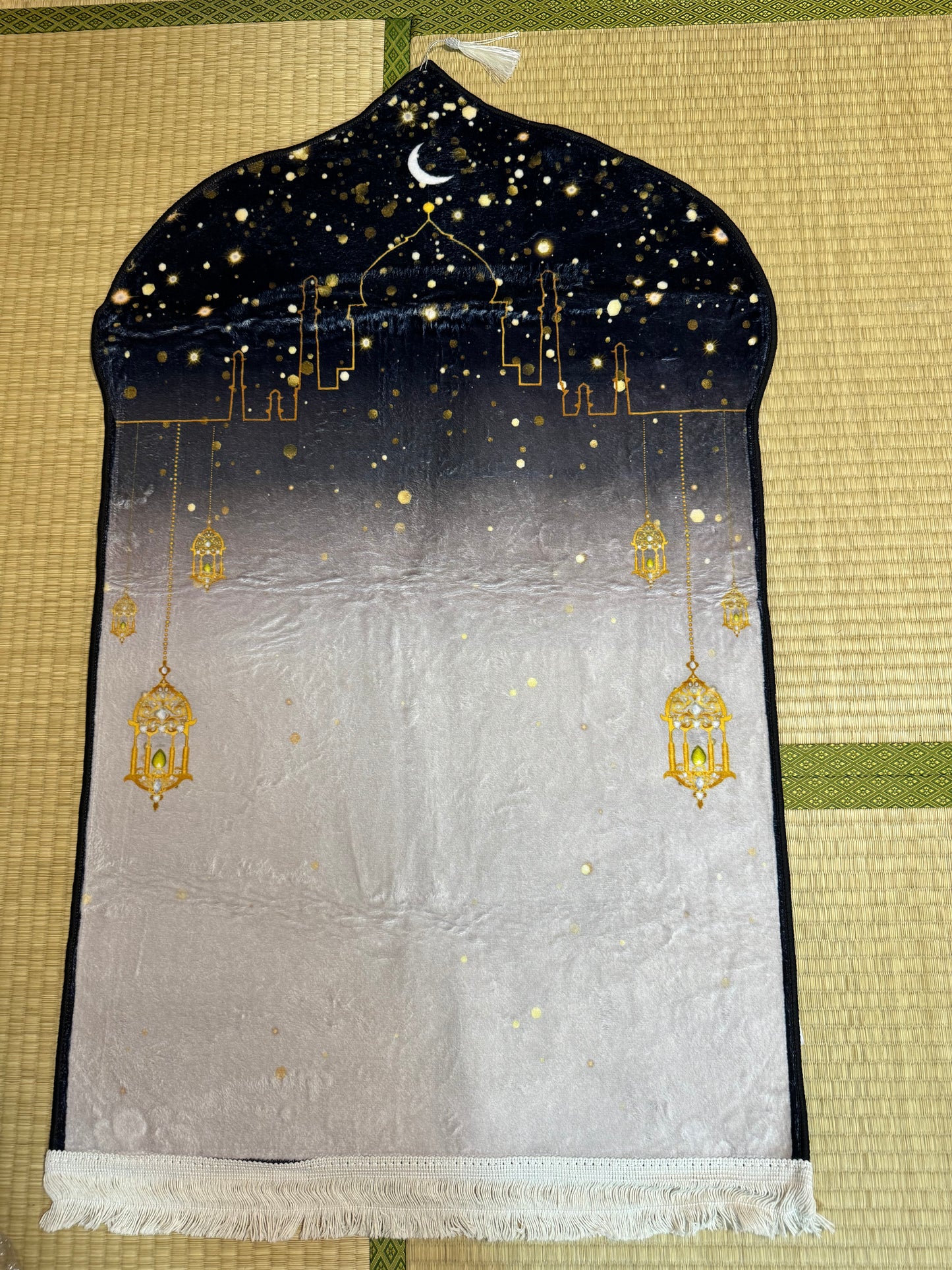 Sajadah Cutting Kubah Motif Anti Slip Ukuran Besar 70x110