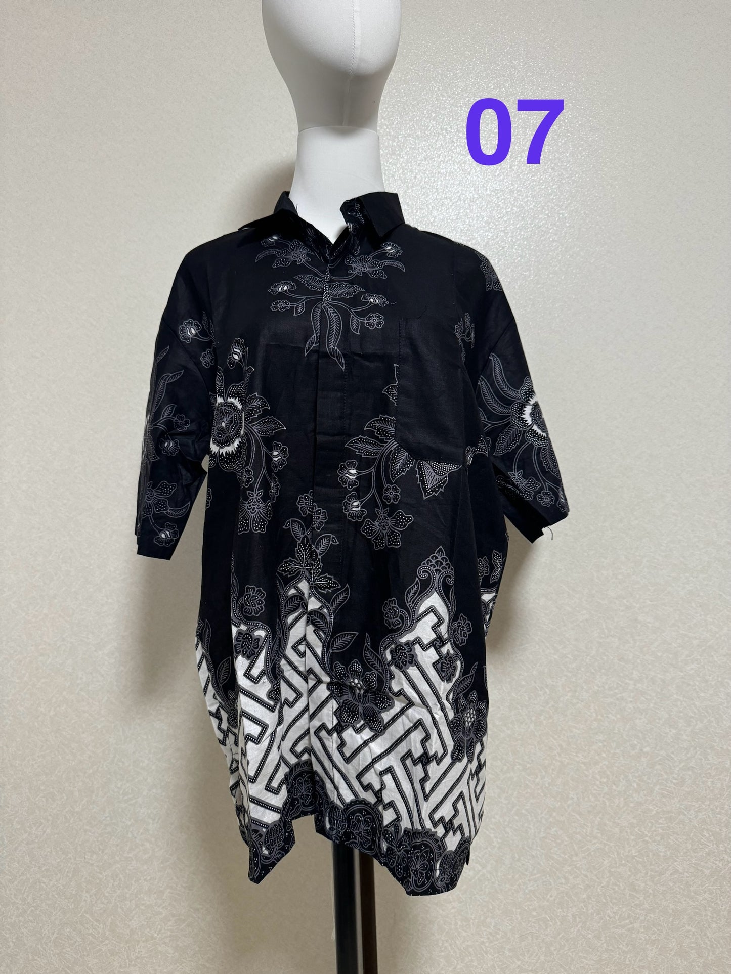 Kemeja Batik Cowo Lengan Pendek Size XL