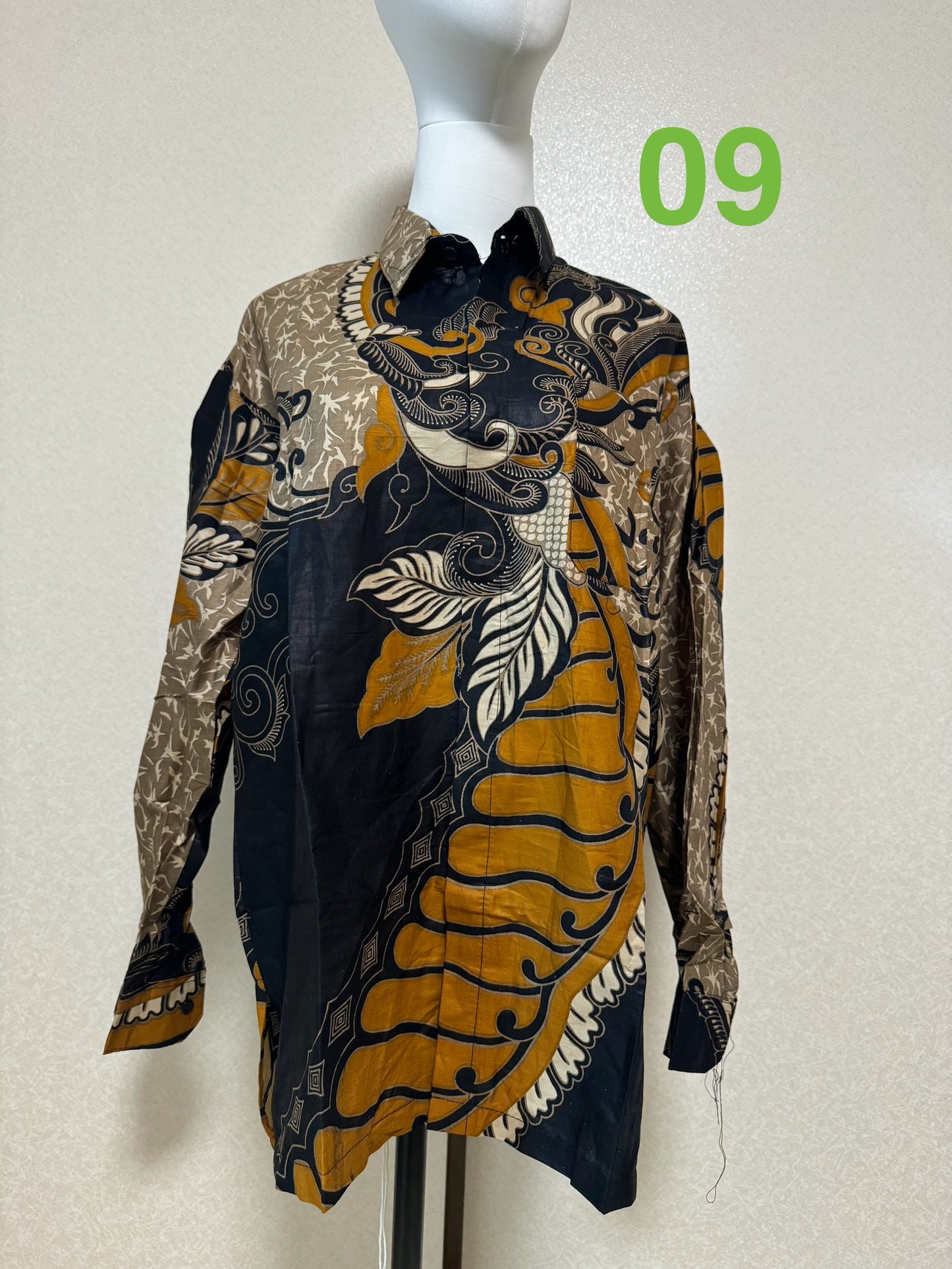 Kemeja Batik Cowo Lengan Panjang Size XL