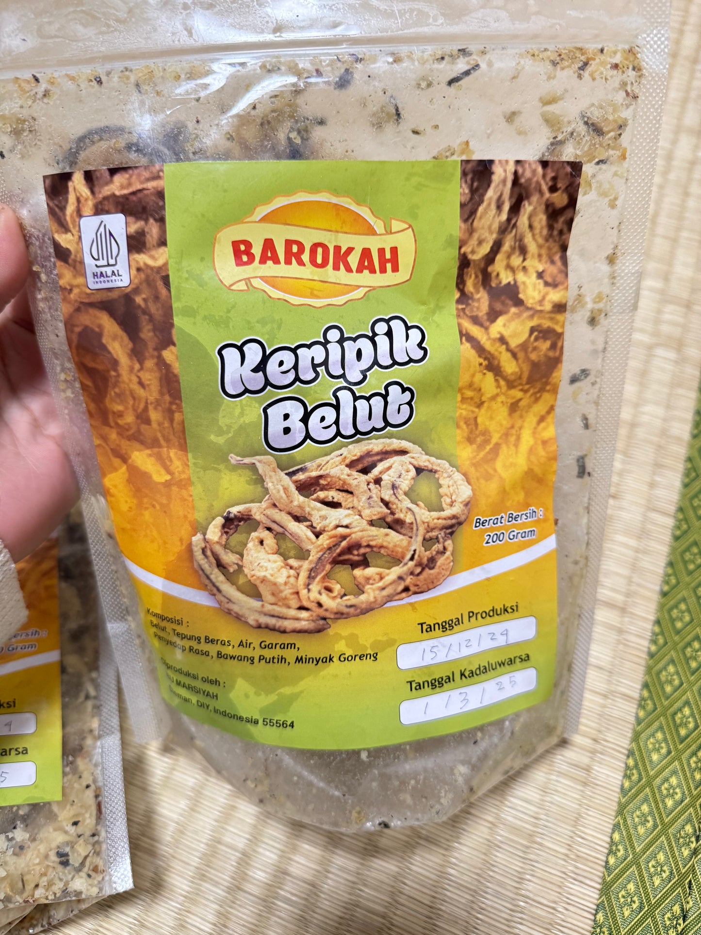 Keripik Belut 200Gr