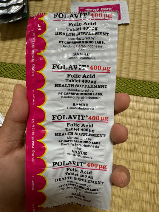 Folavit 400 mg / strip